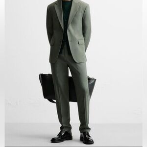 Blazer + trousers olive Green